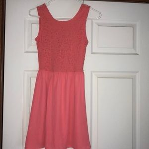 Coral/pink knee high dress